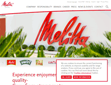 Tablet Screenshot of melitta-group.com